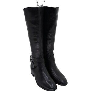 Naturalizer Rena 2 Knee-High Block Heel Boots Black Women's US 8M